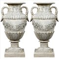 Design Toscano Wine Harvest Oviform Architectural Garden Urns: Set of Two NE9210146